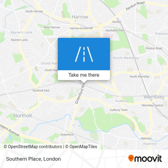 Southern Place map
