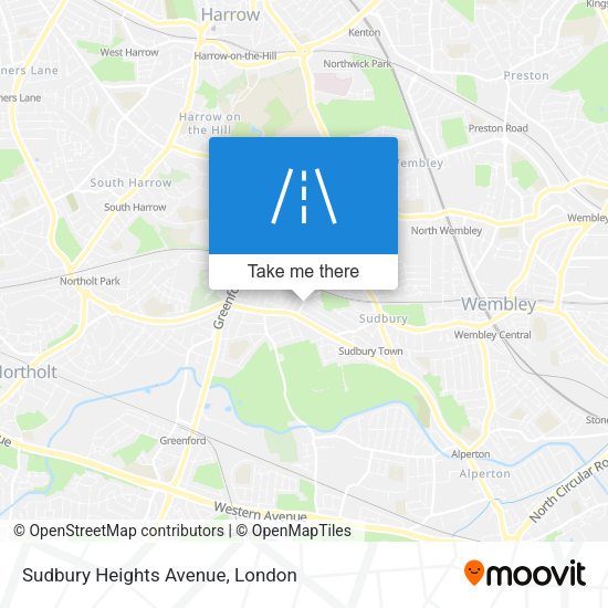 Sudbury Heights Avenue map