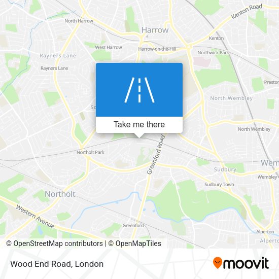 Wood End Road map