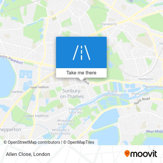 Allen Close map