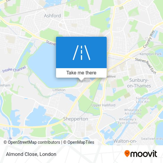Almond Close map