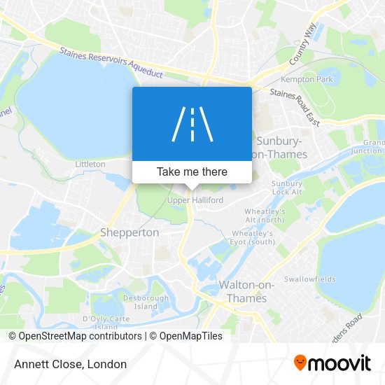 Annett Close map