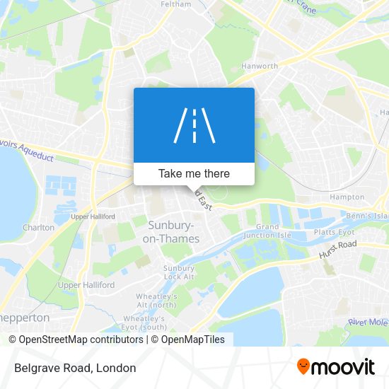 Belgrave Road map