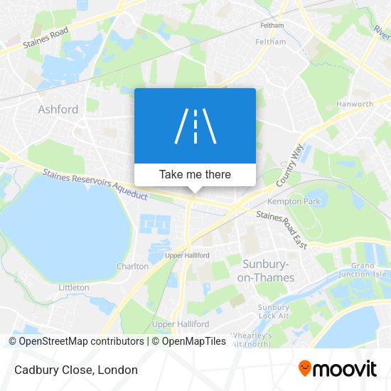 Cadbury Close map