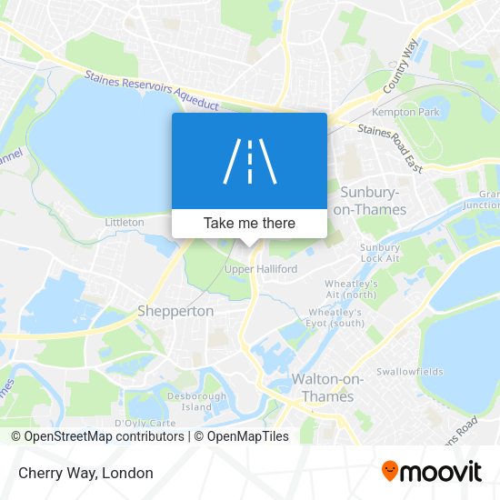 Cherry Way map