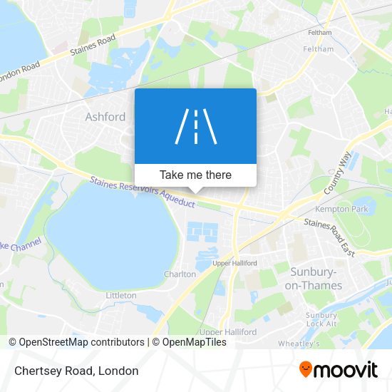 Chertsey Road map