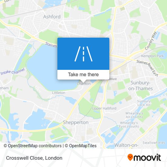 Crosswell Close map