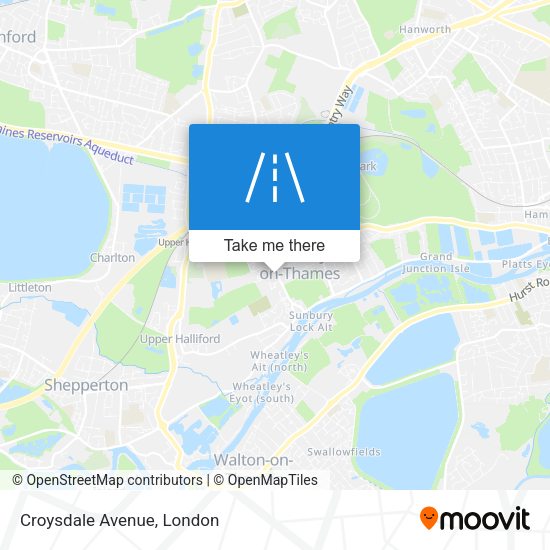 Croysdale Avenue map