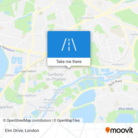 Elm Drive map