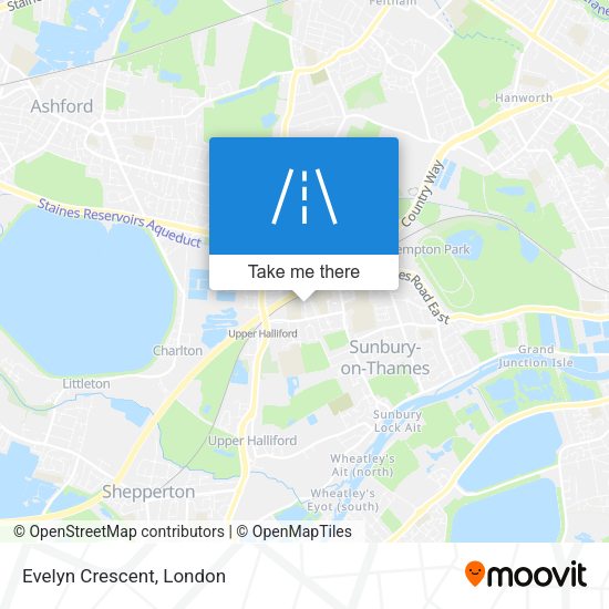 Evelyn Crescent map