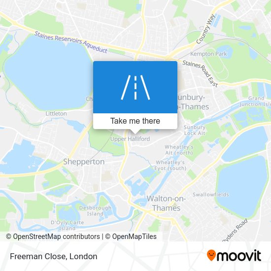 Freeman Close map