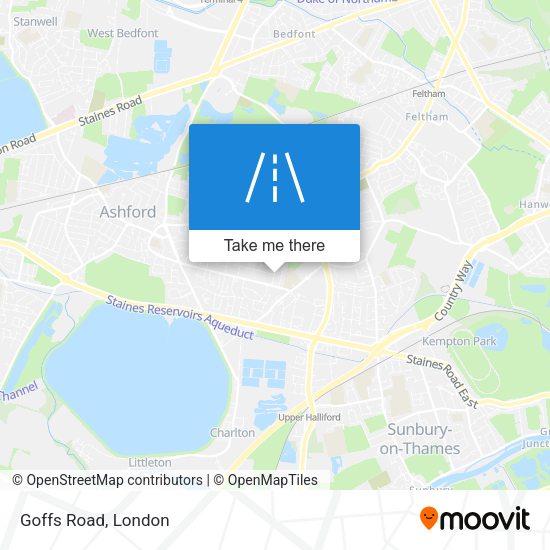 Goffs Road map