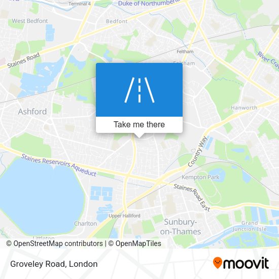 Groveley Road map