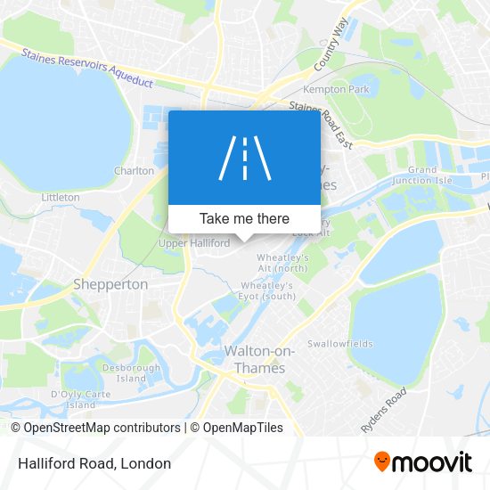 Halliford Road map