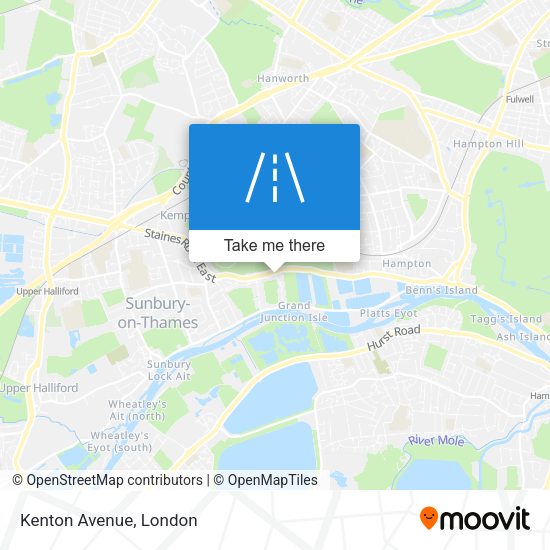 Kenton Avenue map