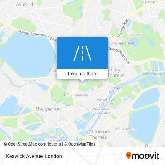 Keswick Avenue map