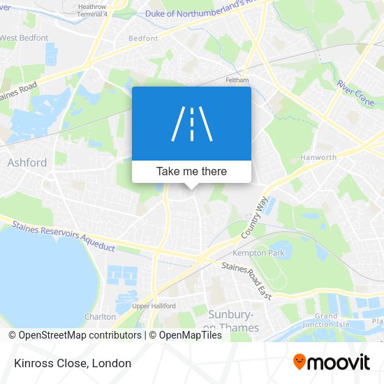 Kinross Close map