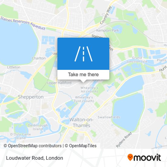 Loudwater Road map