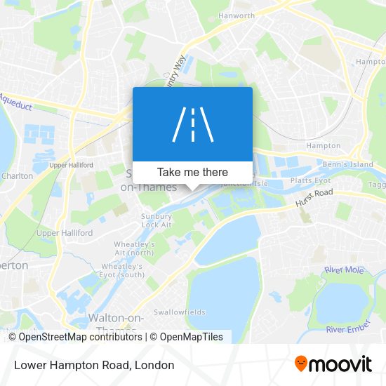 Lower Hampton Road map