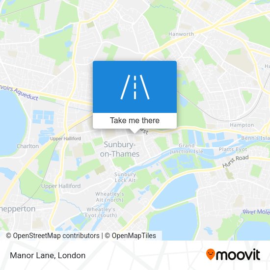 Manor Lane map