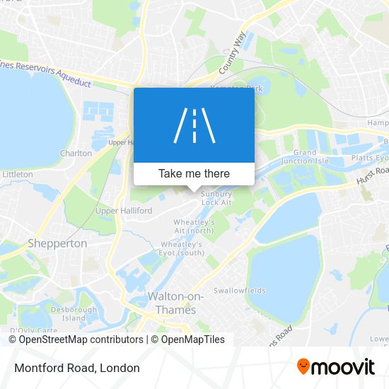 Montford Road map