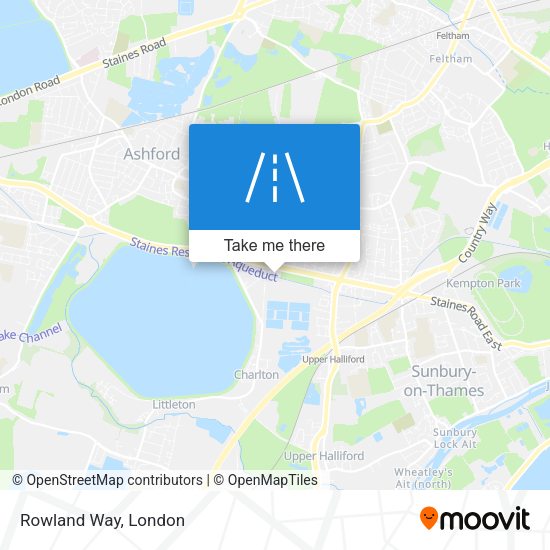 Rowland Way map