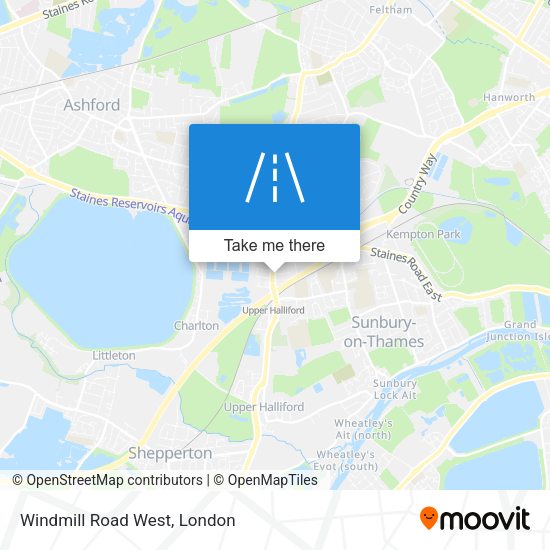 Windmill Road West map
