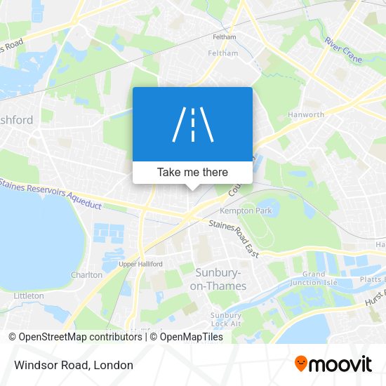 Windsor Road map