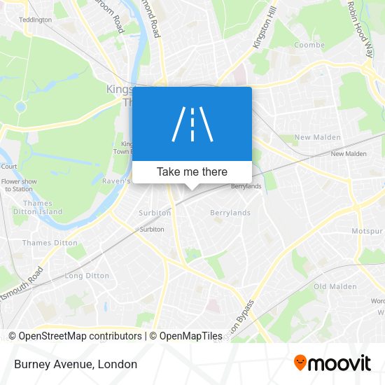 Burney Avenue map