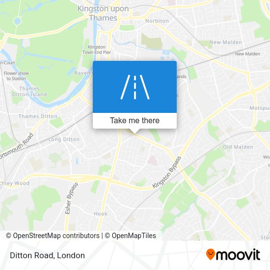 Ditton Road map