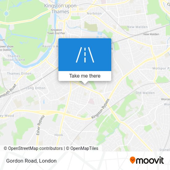 Gordon Road map