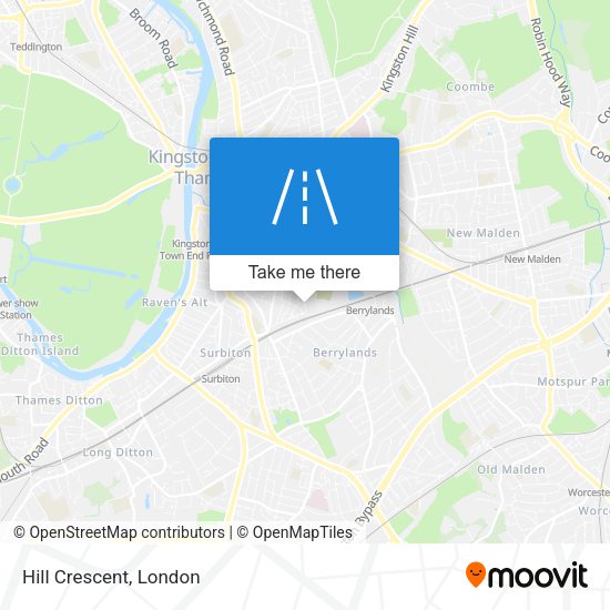 Hill Crescent map