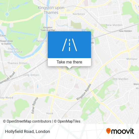 Hollyfield Road map