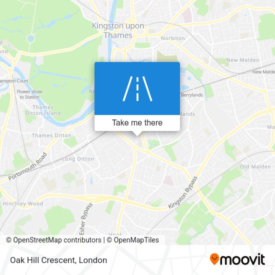 Oak Hill Crescent map