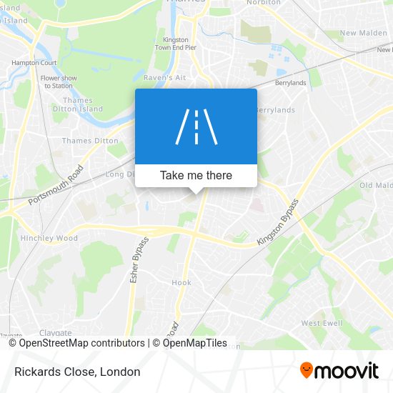 Rickards Close map