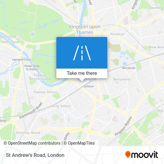 St Andrew's Road map