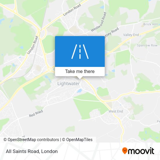 All Saints Road map