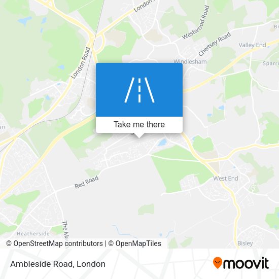 Ambleside Road map