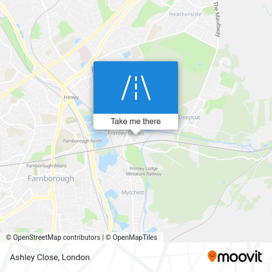 Ashley Close map
