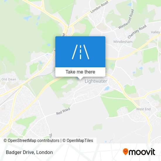 Badger Drive map