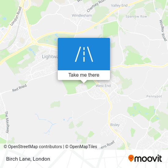 Birch Lane map