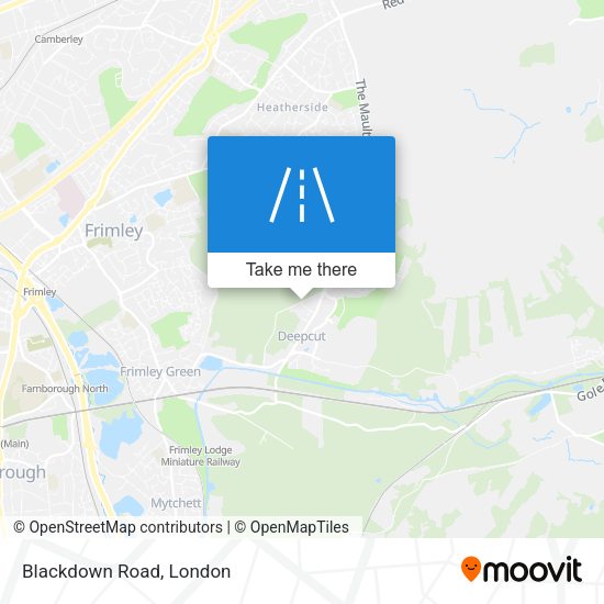Blackdown Road map