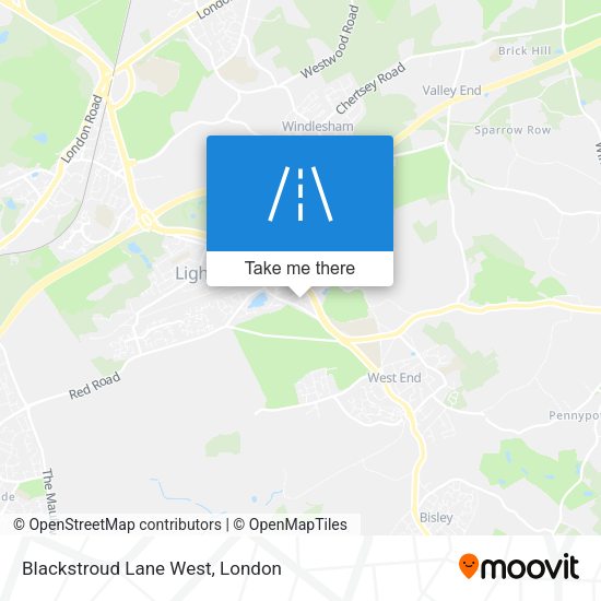 Blackstroud Lane West map