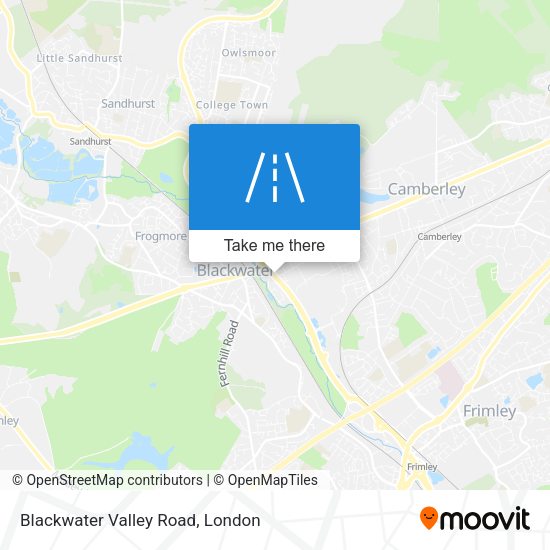 Blackwater Valley Road map