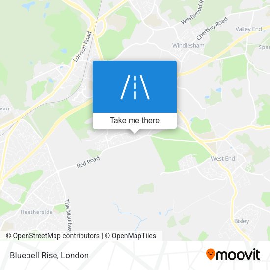 Bluebell Rise map