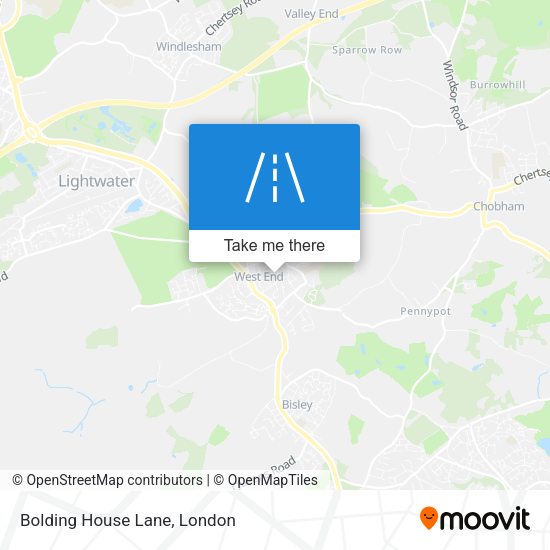 Bolding House Lane map