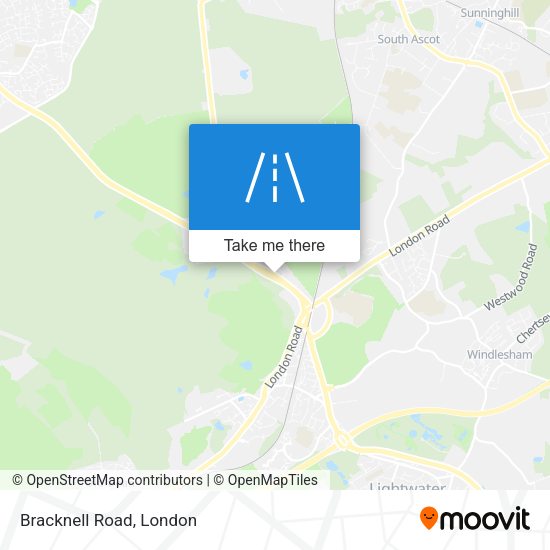 Bracknell Road map