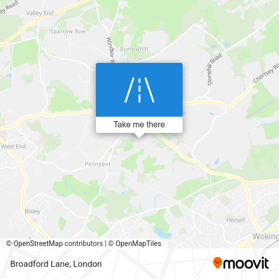 Broadford Lane map