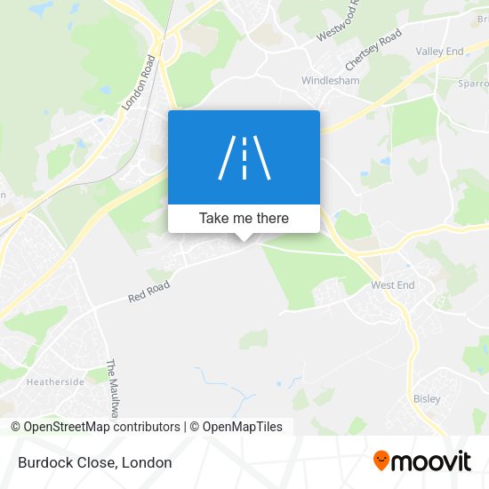 Burdock Close map