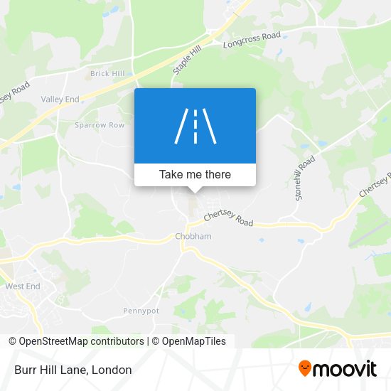 Burr Hill Lane map